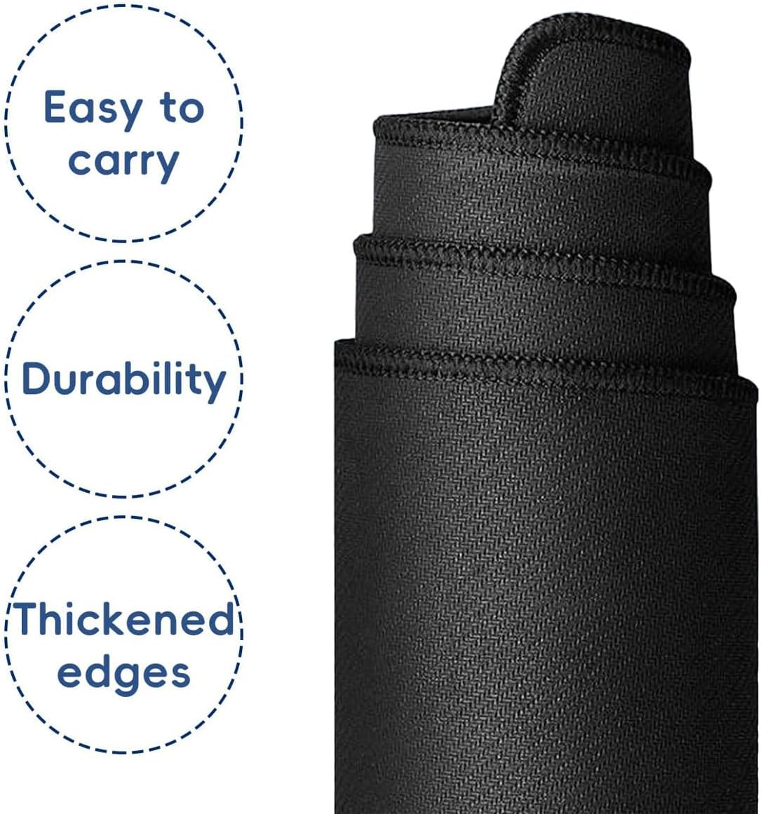 Grounding Mat Kits, 24"x16" Earthing Mat, 15-Foot Cord, Conductive Carbon Grounding at Home, Office, Work, Desk,Grounding Pad for Health